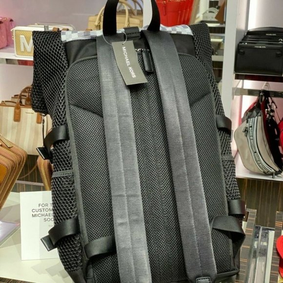 NWT Michael Kors Mens Kent Rolltop Backpack - Picture 4 of 6